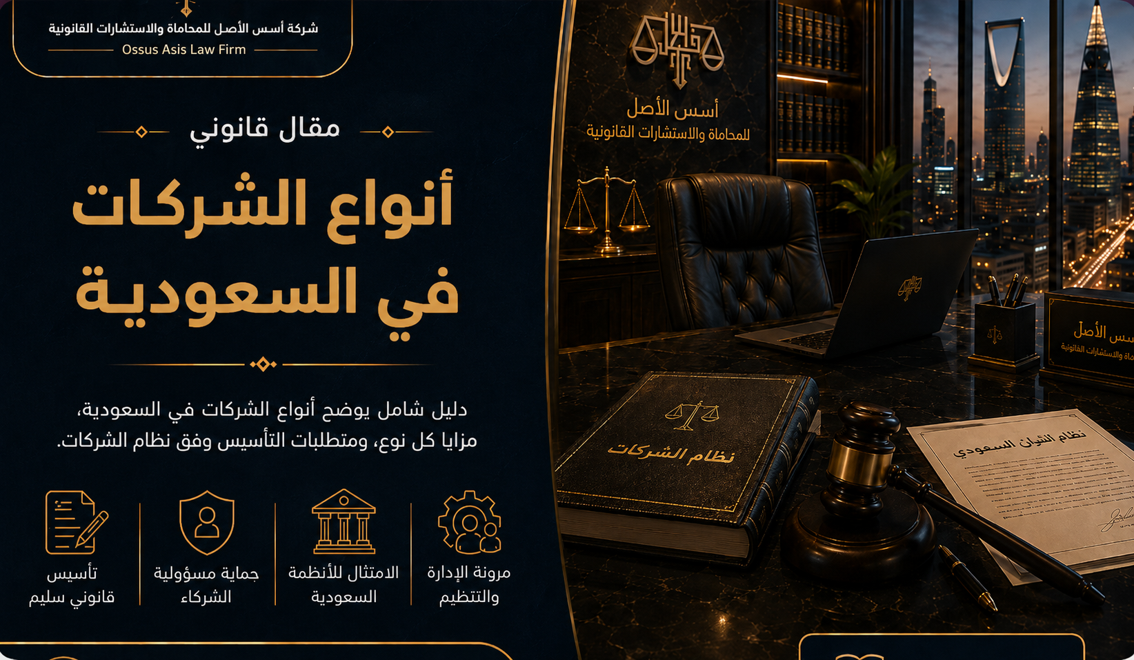 أنواع الشركات في السعودية
